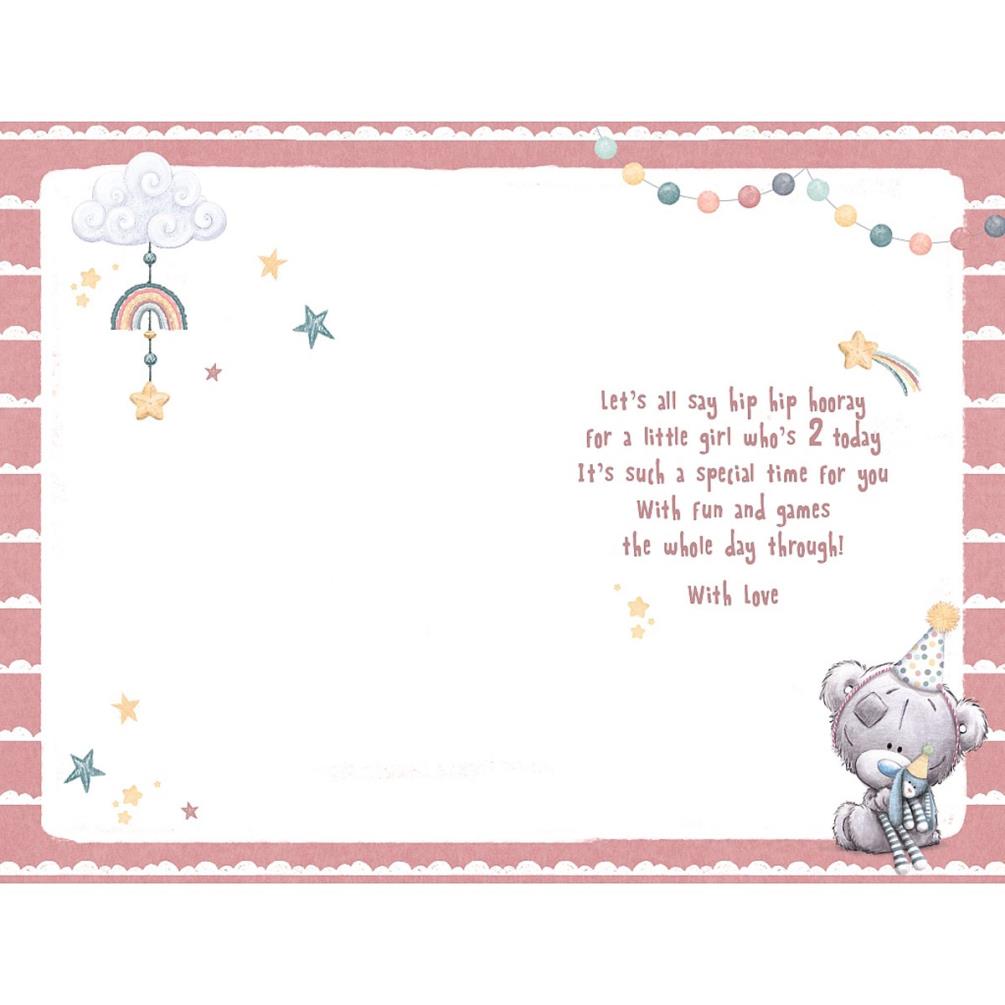 2nd Birthday Girl Tiny Tatty Teddy Me to You Card Extra Image 1